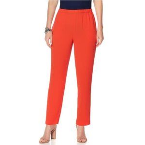 NWT Womens Plus Size Nordstrom Vince Camuto Pull On Crepe Slim-Leg Ankle Pant